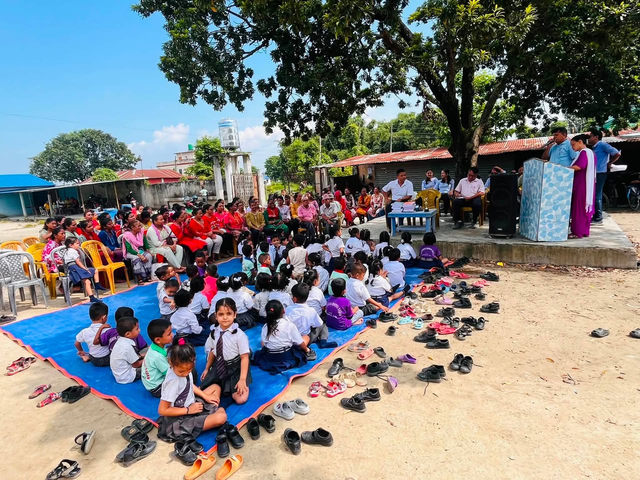 Annual school assembly, prize distribution, and parents gathering at Vidhyodaya campus